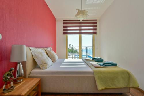 Ένα ή περισσότερα κρεβάτια σε δωμάτιο στο Lux Apartment Luna