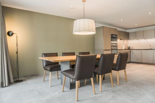 Kuchyň nebo kuchyňský kout v ubytování Apartment JungfrauCenter Roteflue - GRIWA RENT