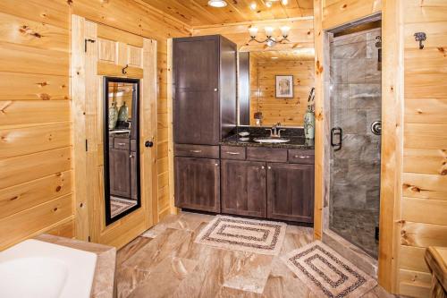 Kylpyhuone majoituspaikassa Bella Vista Lodge