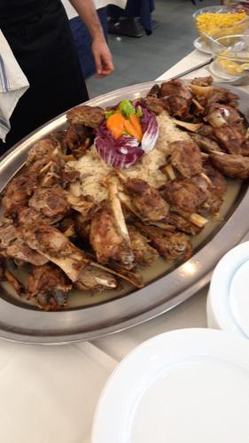 a tray of food on top of a table at Hotel Margareth in Riccione
