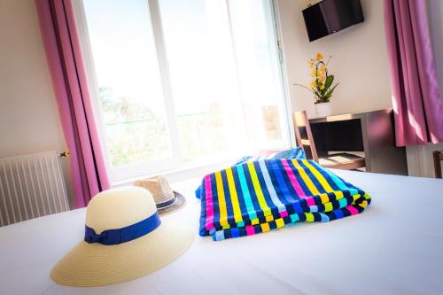 Letto o letti in una camera di La Villa Andry
