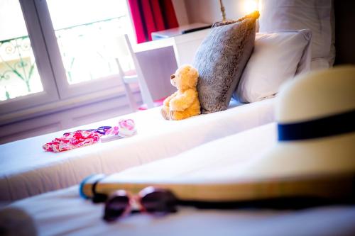 Letto o letti in una camera di La Villa Andry