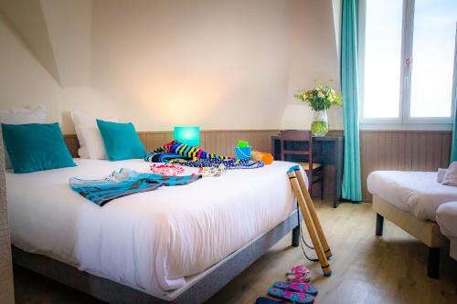 Letto o letti in una camera di La Villa Andry