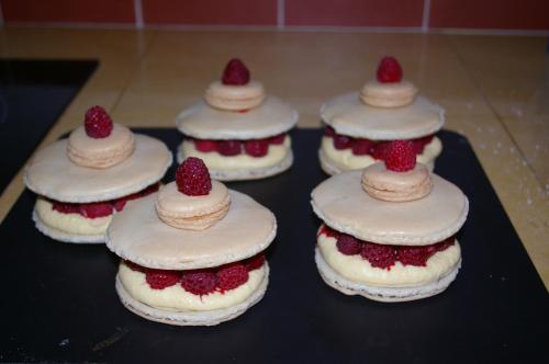 a group of cakes with hats on top of them at La Cognée in Cugnaux