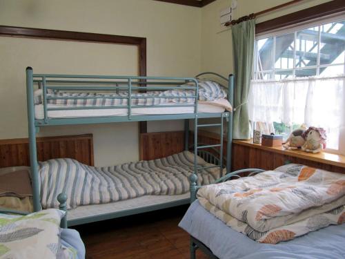 Divstāvu gulta vai divstāvu gultas numurā naktsmītnē Folks House