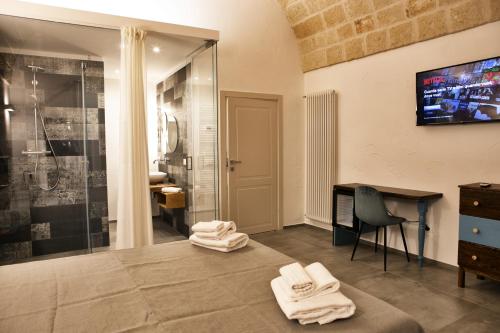 Koupelna v ubytování Palazzo Murat B&B