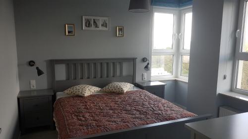 Posteľ alebo postele v izbe v ubytovaní AQUAMARINA ONYX 147