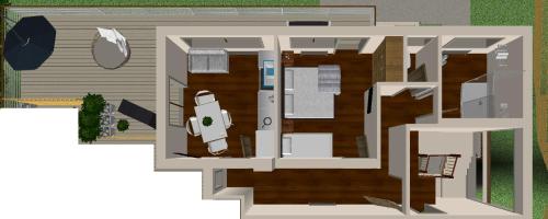 a floor plan of a house at Apart Crystal in Längenfeld