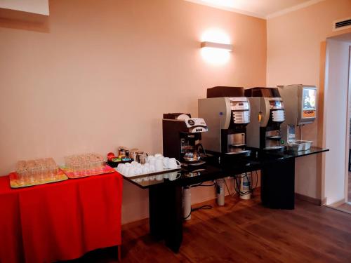 Kuchyň nebo kuchyňský kout v ubytování Hotel Bellavista