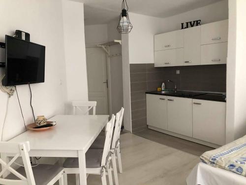Una cocina o zona de cocina en Apartman Travnik