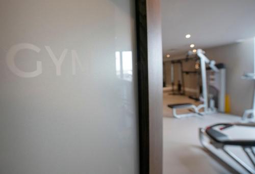 a view of a room with a gym at Boulevard Hotel in Blackpool