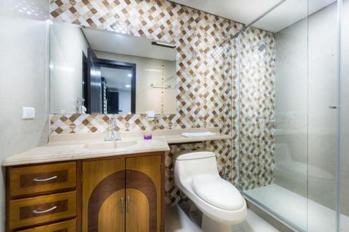 Koupelna v ubytování Hotel Boutique Markes