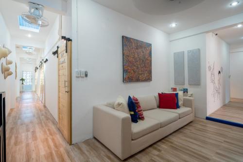 Χώρος καθιστικού στο Hanuman VIP Hostel