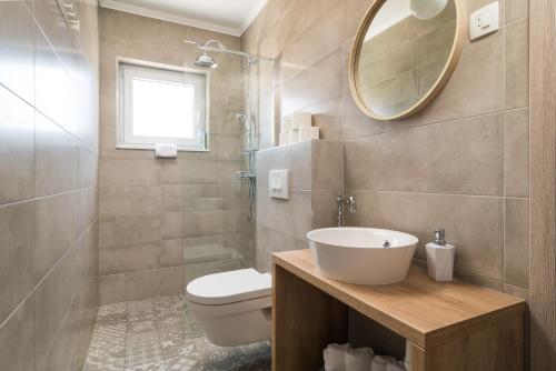 Koupelna v ubytování Apartman Regius White