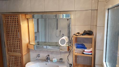 Koupelna v ubytování Ferienwohnung mit Pool und Spa in Witten
