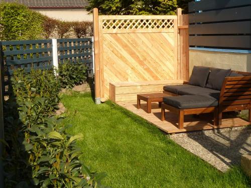Κήπος έξω από το Ferienwohnung Nordlicht Laboe