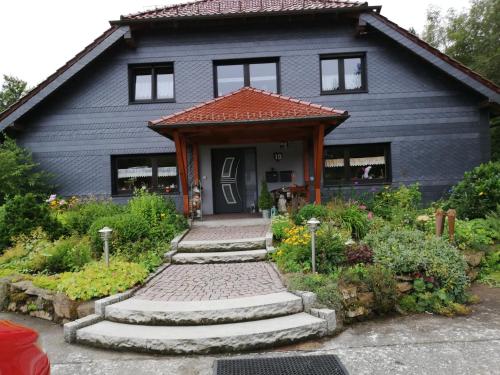 Κήπος έξω από το Ferienwohnung an der Lay Wohnung 2