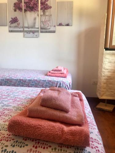 Postel nebo postele na pokoji v ubytování Alloggio Rurale