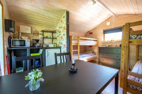 Kuchyň nebo kuchyňský kout v ubytování B&B Olsegården