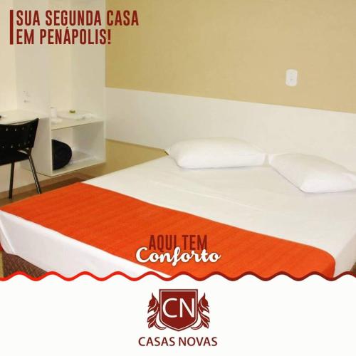 Katil atau katil-katil dalam bilik di Casas Novas Hotel
