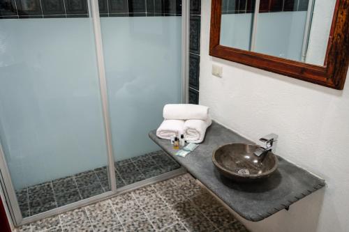 Ванна кімната в Hotel Vitorina Cholula