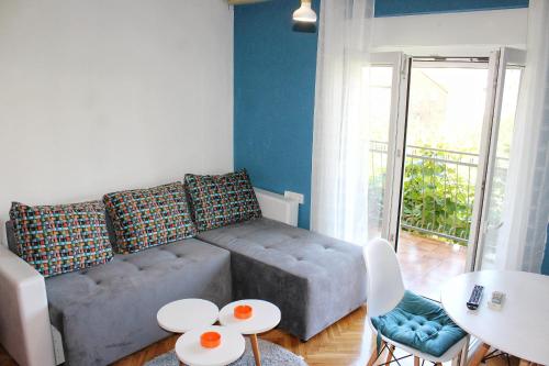 Χώρος καθιστικού στο Apartments Jovana