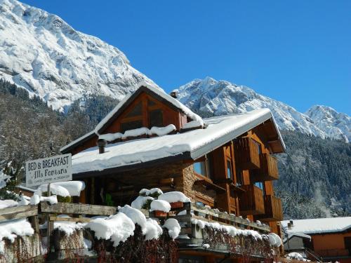 Nespecifikovaný výhled na hory nebo výhled na hory při pohledu z bed and breakfast