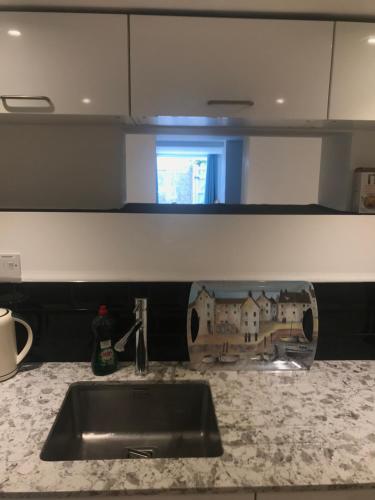 Dapur atau dapur kecil di Lyme View Apartment