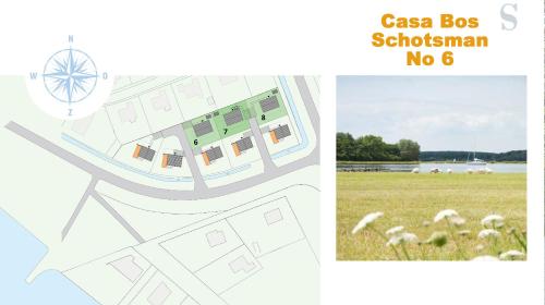 a plan of a school with sheep in a field at Casa Bos Schotsman Wellness - Jacuzzi - Rental eBikes - The Kamado BBQ in Kamperland