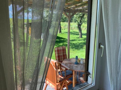 Jardín al aire libre en Urlaub im Weingarten