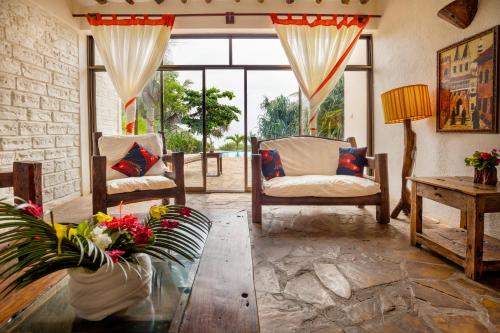 Ruang duduk di The Zanzibari
