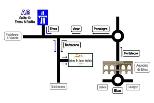 a block diagram of a gasification pipeline at Hotel Rural Quinta de Santo Antonio in Elvas