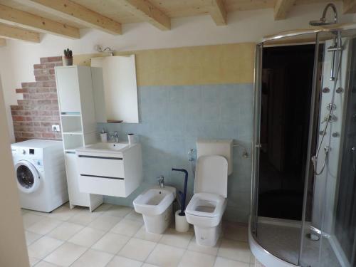 A bathroom at Casa Rossa