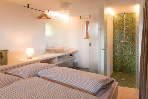 Postel nebo postele na pokoji v ubytování Ferienhaus Berghalde