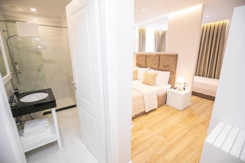 Koupelna v ubytování Hotel Elior