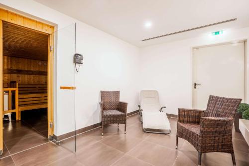 Ruang duduk di Hotel am Tierpark Gotha