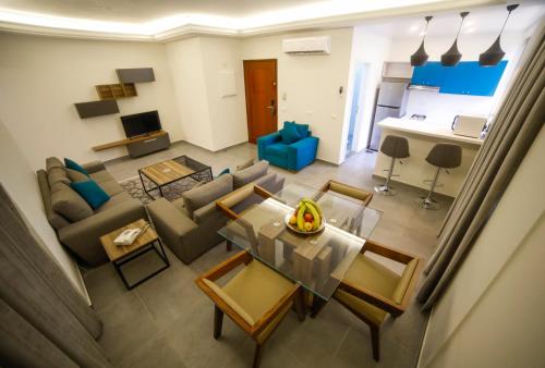 Posezení v ubytování White House Suites
