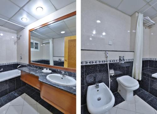 Ванная комната в Moon Valley Hotel Apartment - Bur Dubai, Burjuman