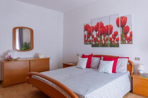 Ένα ή περισσότερα κρεβάτια σε δωμάτιο στο Luisa's House Bellagio