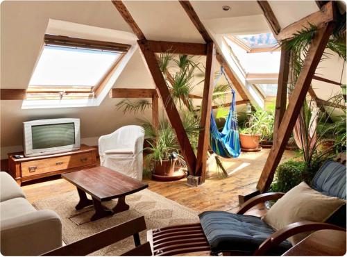 Charming central sunny penthouse