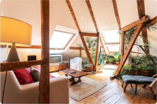 Charming central sunny penthouse