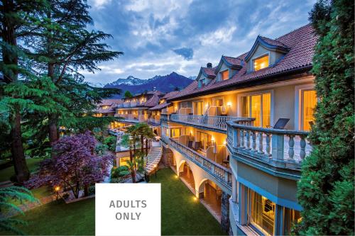 an image of an apartment building with the words adults only at Villa Eden a member of Leading Hotels of the World in Merano