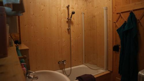 Koupelna v ubytování Almhaus Heidi Nockberge