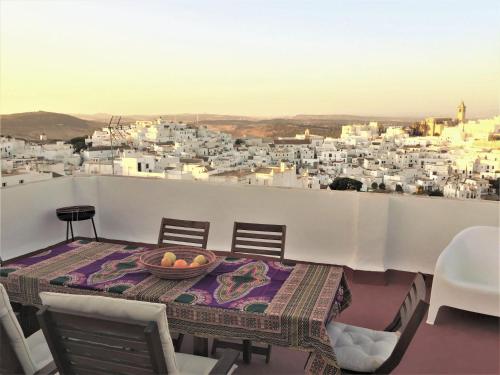 Balkón alebo terasa v ubytovaní CASA MOLINERO con encanto y maravillosa terraza con vistas VFT/CA/05921