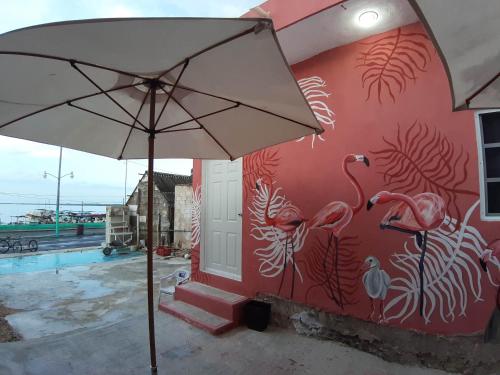 Πισίνα στο ή κοντά στο Habitaciones Chiquil Ha