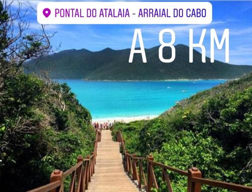 a view of a beach with the words paulinho do akamasarmaarma at Casa Estelar in Cabo Frio