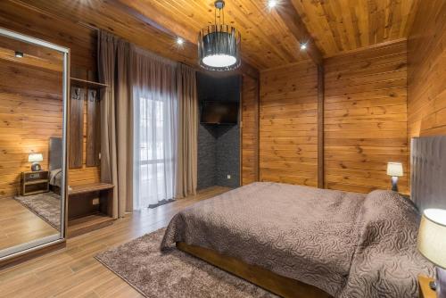 Ένα ή περισσότερα κρεβάτια σε δωμάτιο στο Hotel Selena Family Resort