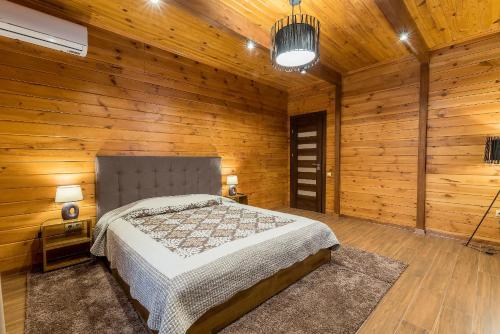 Ένα ή περισσότερα κρεβάτια σε δωμάτιο στο Hotel Selena Family Resort
