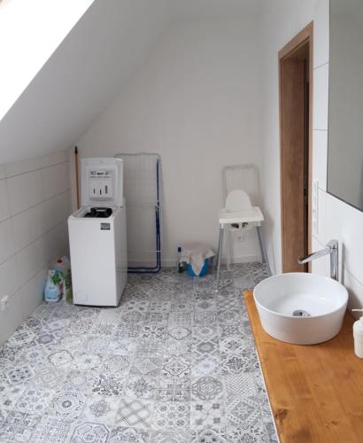 Koupelna v ubytování Penzion pod Čeřinkem