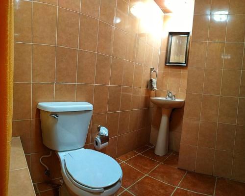 Koupelna v ubytování La Casona De La Esmeralda